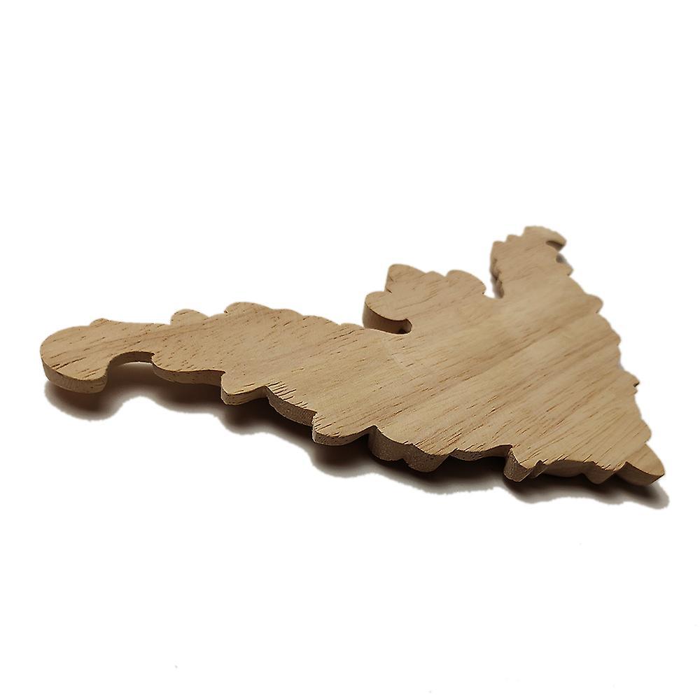 Floral Wood Carved Corner Applique for Furniture Cabinet Home Decor