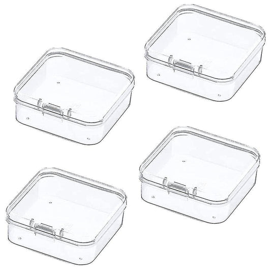 Clear Plastic Beads Storage Containers Box Storage Containers ,4 Pcs