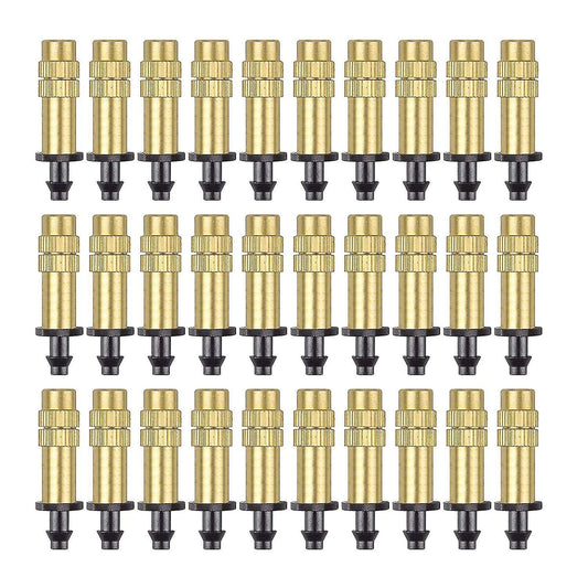 30pcs Watering Nozzle Adjustable Copper Irrigation Water Sprinkler