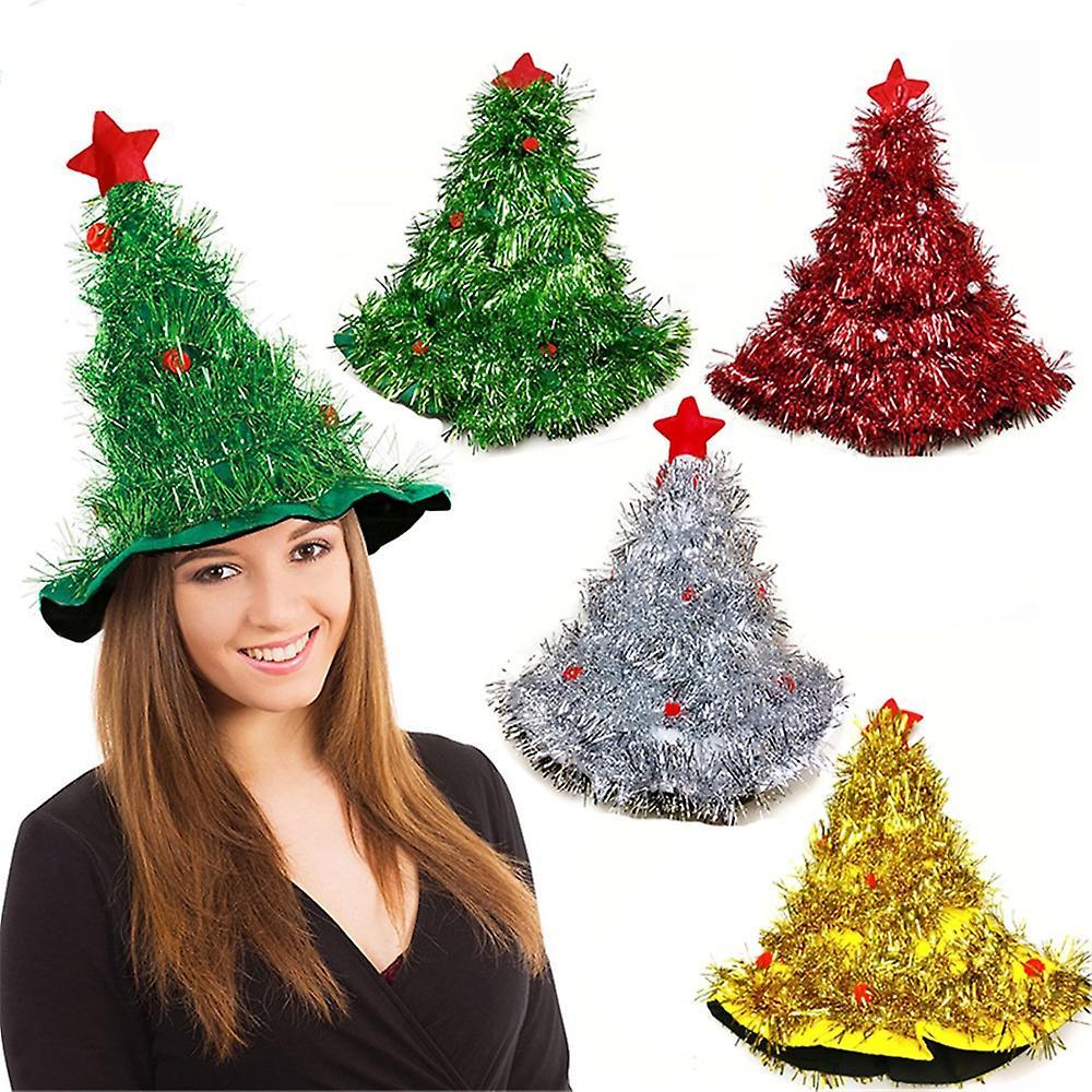 Christmas Tree Hat On Headband Christmas Party Fancy Hat - Green