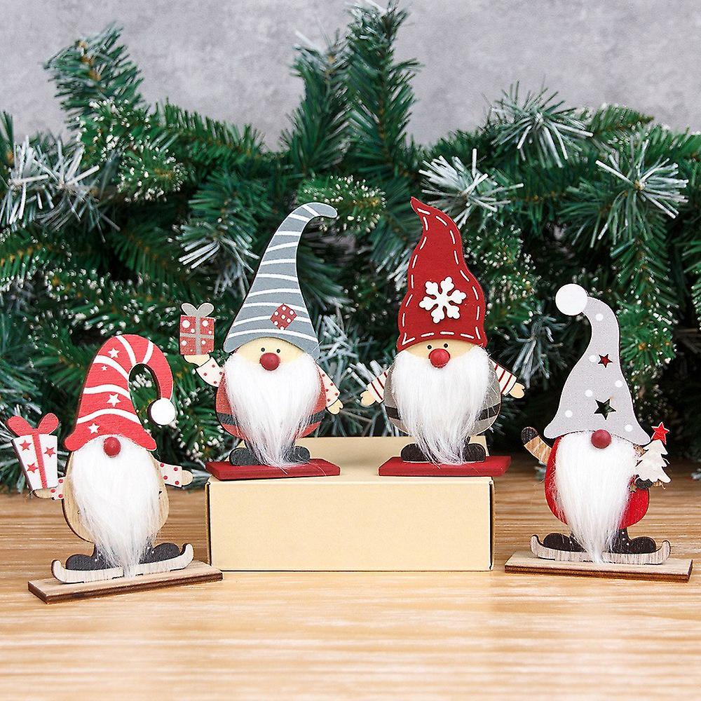 Wooden Ornament Merry Decor for Home Xmas Navidad Gifts Art , C