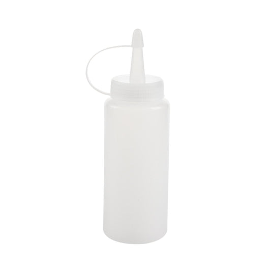 Plastic Squeeze Bottle Condiment Dispenser White 6oz