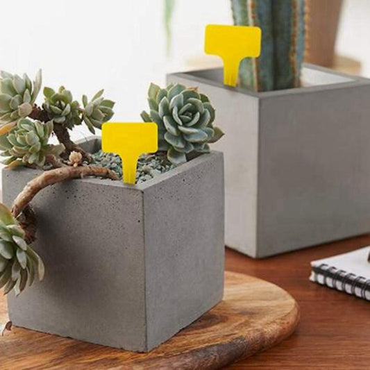 100 Pcs Waterproof Plastic Plant Tags T Type Nursery Garden Labels