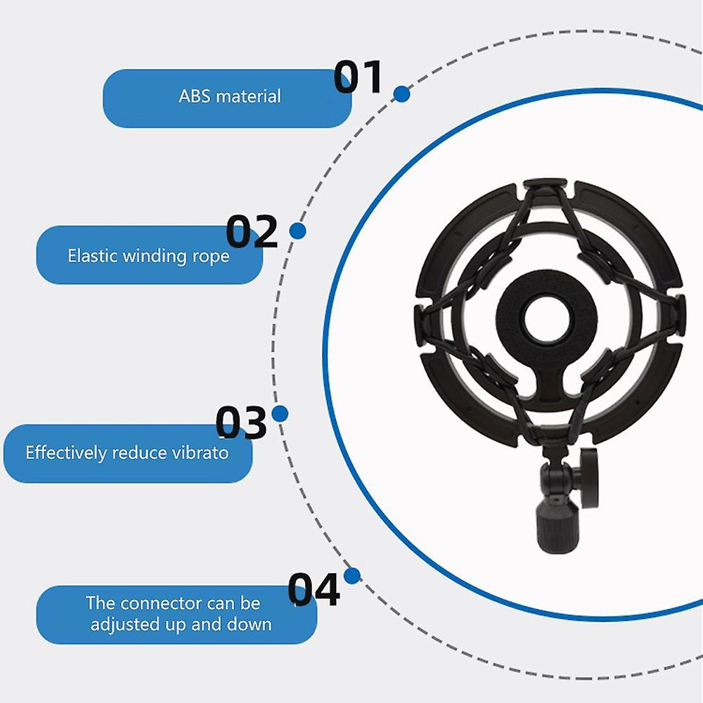 Shock Mount Reducing Vibration Noise Use with Microphone Arm