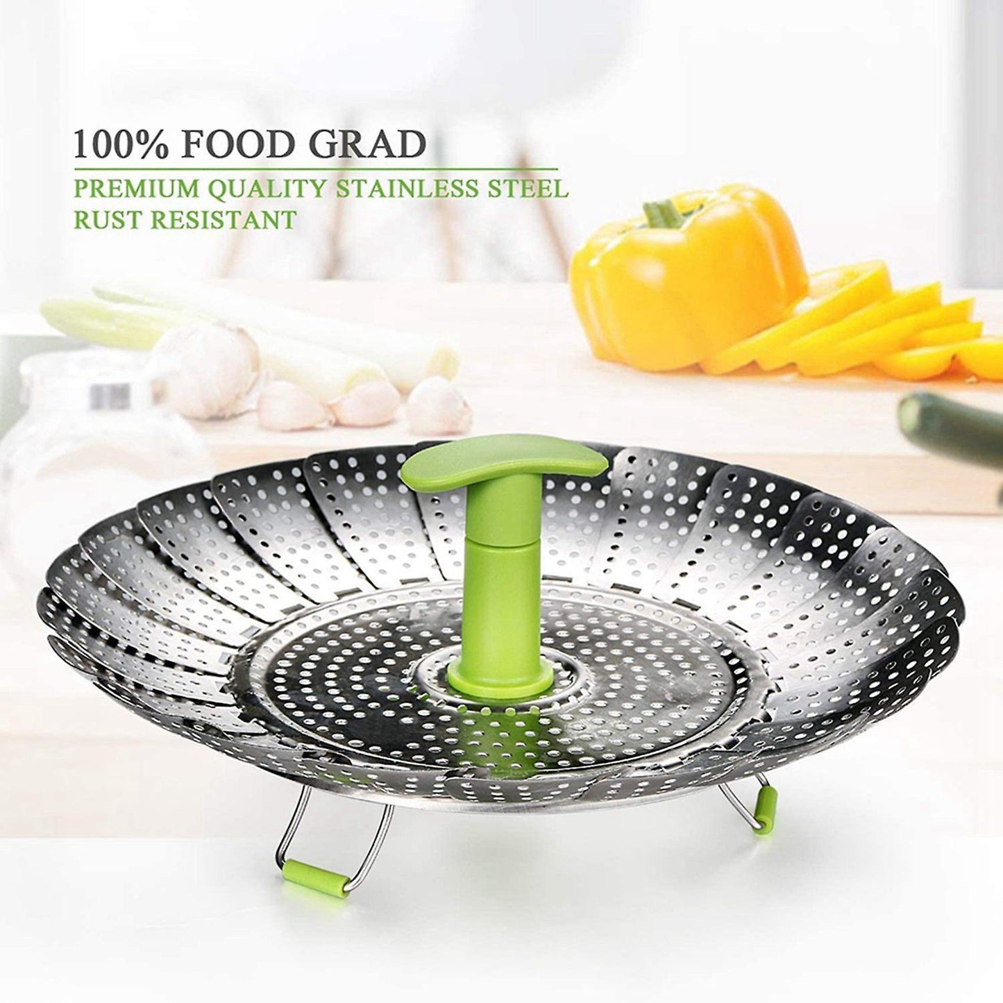 Vegetable Steamer Vegetable Steamer Insert with Extendable Handle