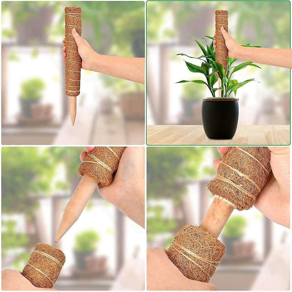 14 Pcs Moss Pole Set - 16 Inch Coir Totem Plant Support