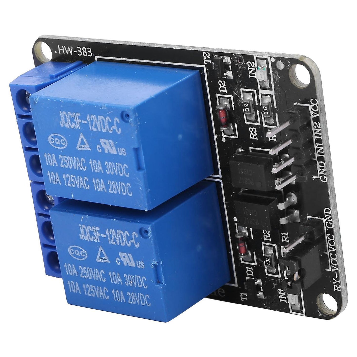 1pcs 12v 2 Channel Relay Module Shield for Arduino Arm Pic Avr Dsp
