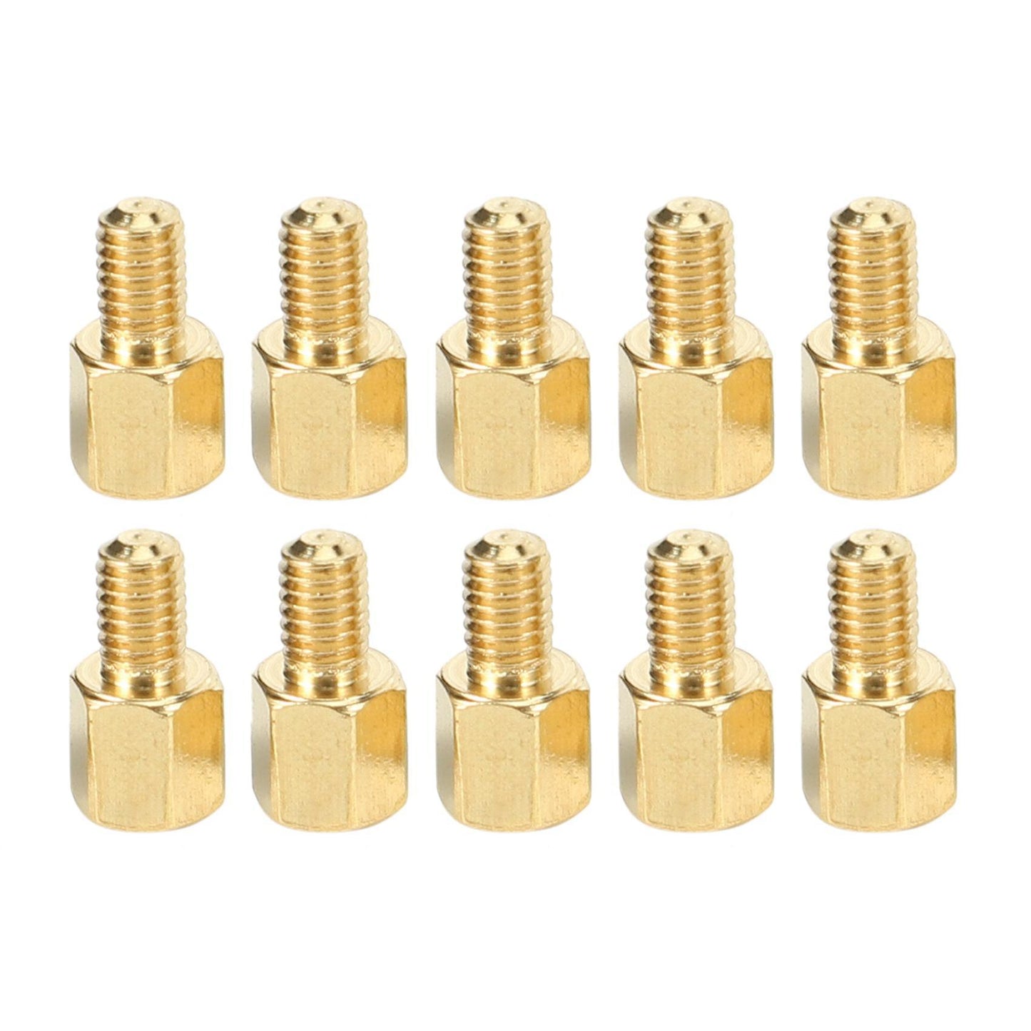 50 Pcs Brass Screw Pcb Standoffs Hexagonal Spacers M3 Male X M3 Female 5mm