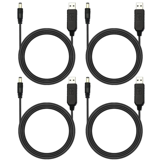4pcs Usb Dc 5v to Dc 12v Step Up Converter Cable