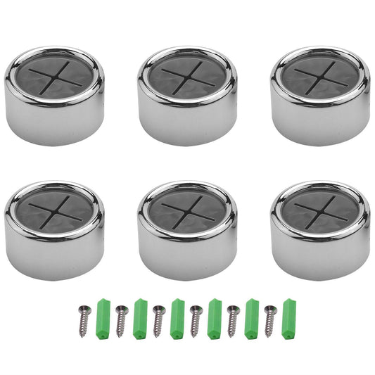 6pc Self-adhesive Towel Hooks Round Wall Mount for Kitchen Home