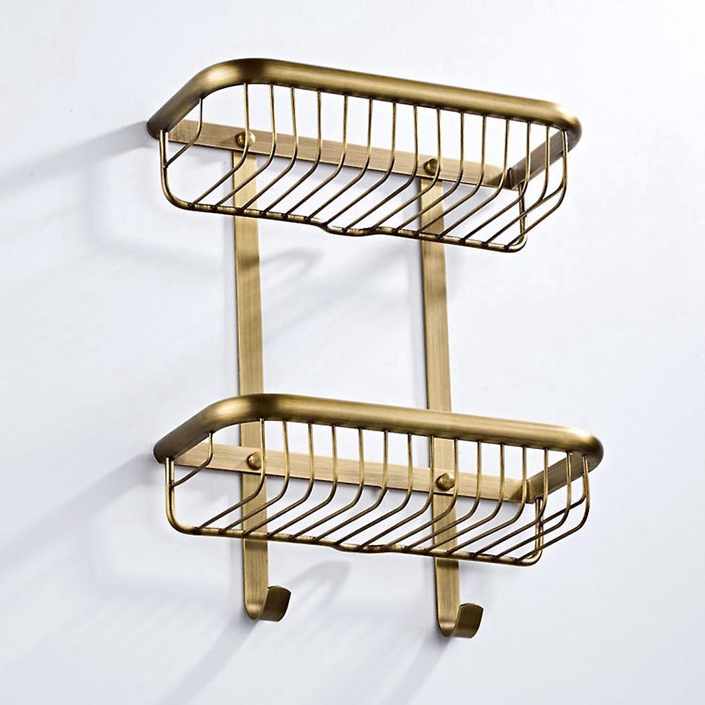 Rectangular European-style Bathroom Rack Storage Rack Wall-mounted