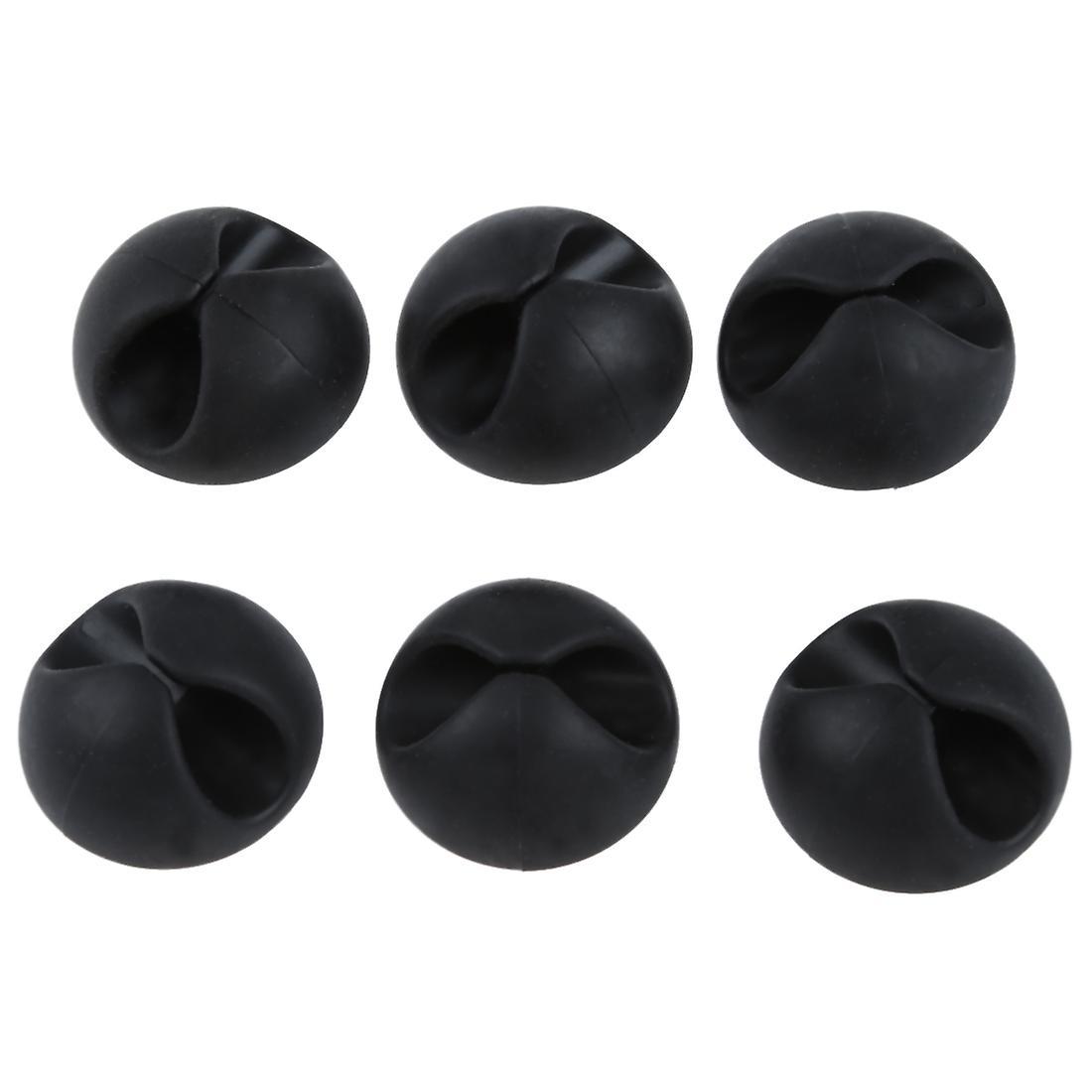 6 Pcs Wire Cord Cable Fixer Cable Fixer Clips Organizer Ties Management