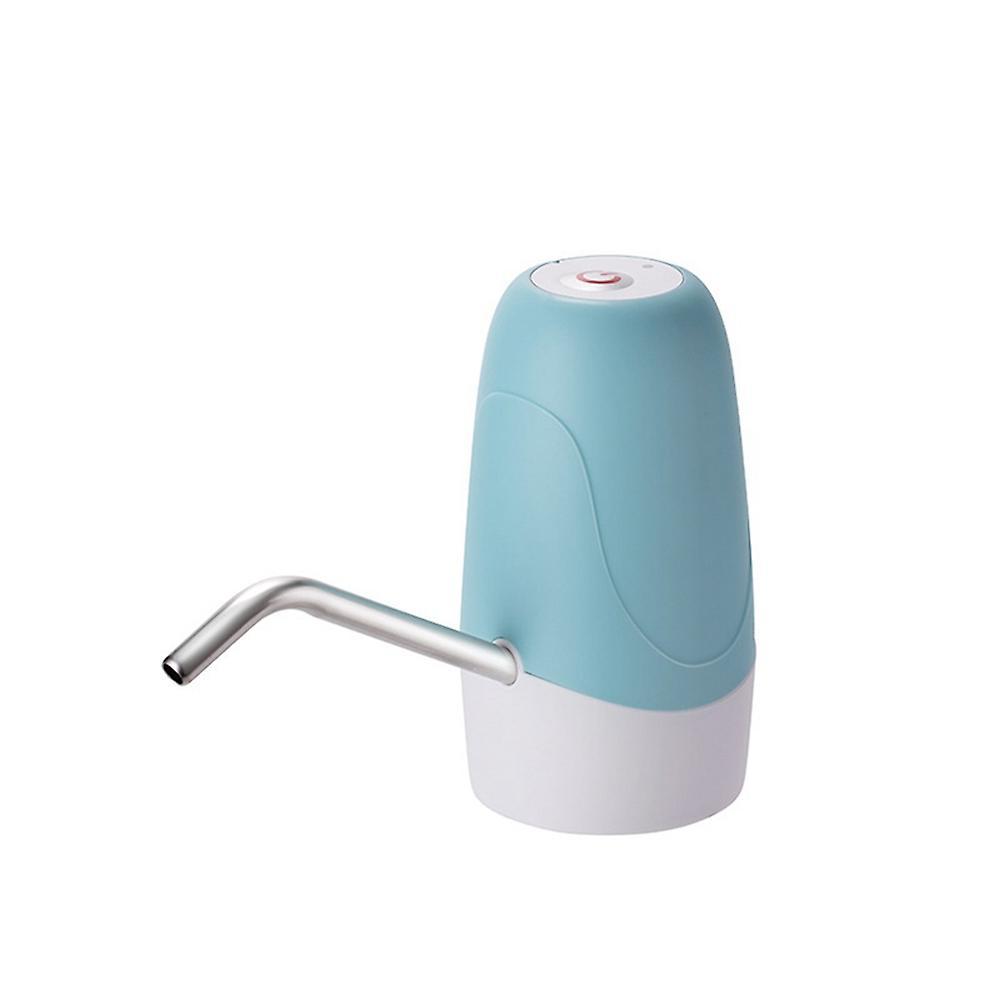 Electric Water Bottle Pump Usb Water Dispenser Pump for Camping(blue)