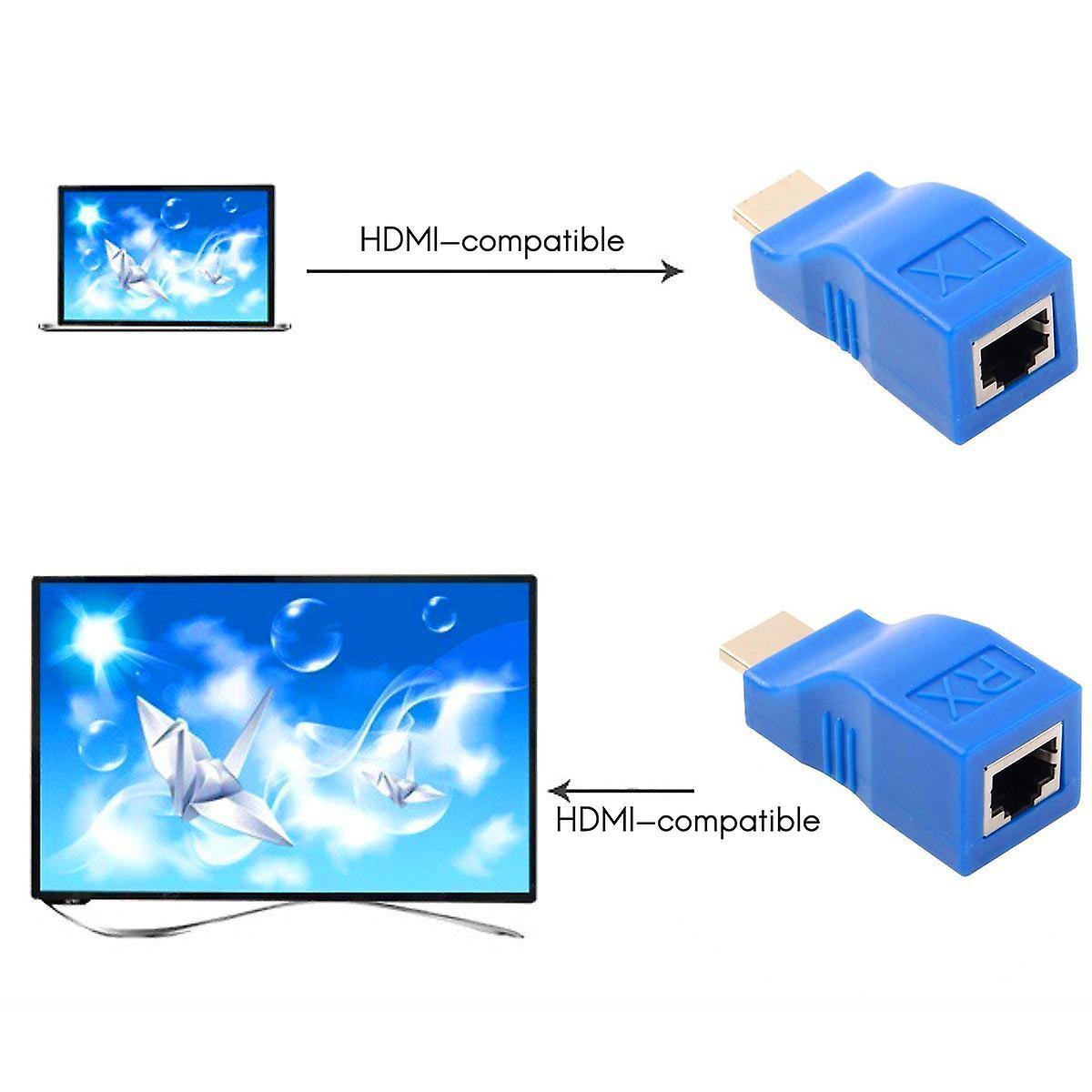 Hdmi-compatible Extender 30m Hd Network Extender Converter Adapter