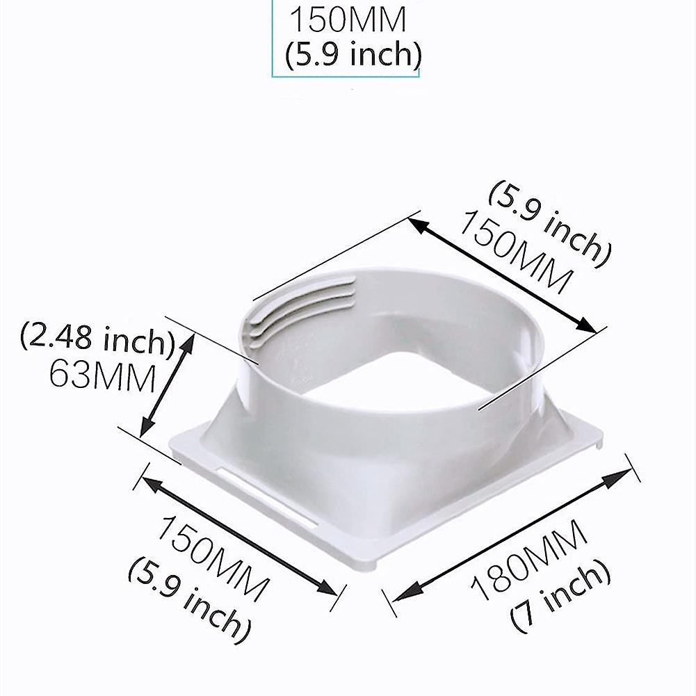 Air Conditioner Exhaust Hose Coupler Window Adapter Square to Round