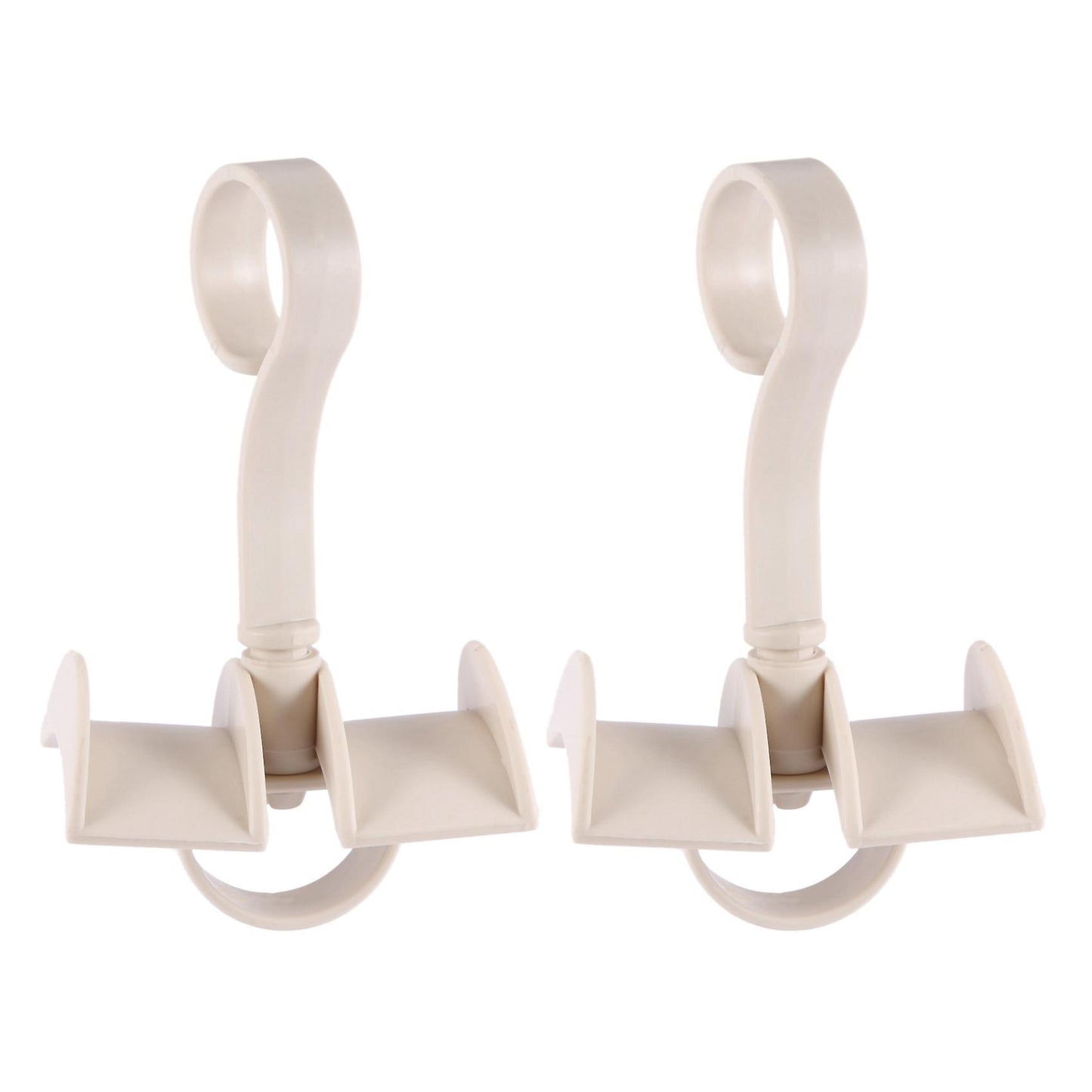 Rotating Storage Rack Bag Hanger Clothes Plastic Rack Tie Beige