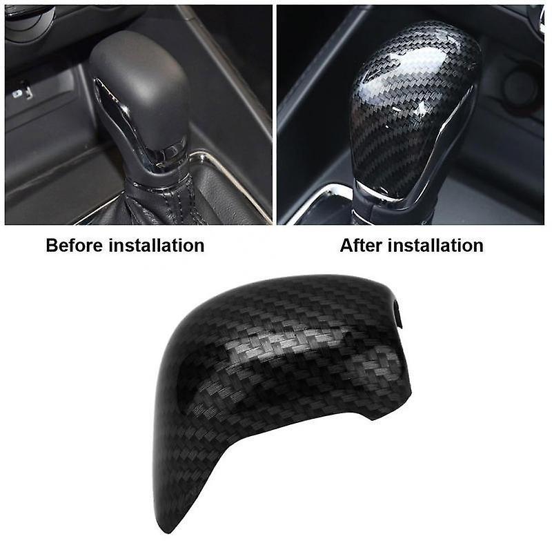 For Mg Zs 2017 - 2020 Ev Mg6 Carbon Fiber Gear Shift Knob Head Trim