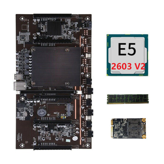 Btc Miner Motherboard X79 H61 5x Pci-e 8x Support 3060 3080 Gpu