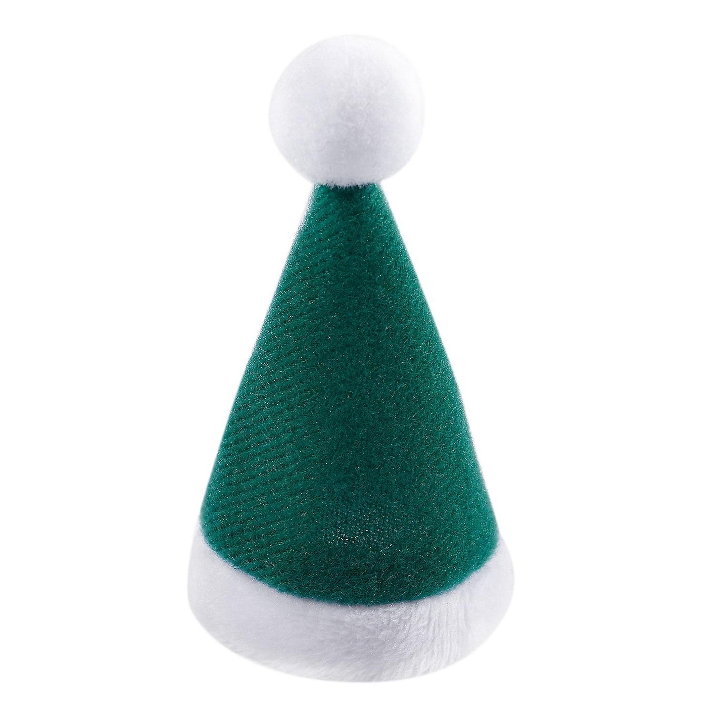 10pcs/set Mini Christmas Hat Santa Claus Hat Gift Caps Green #2