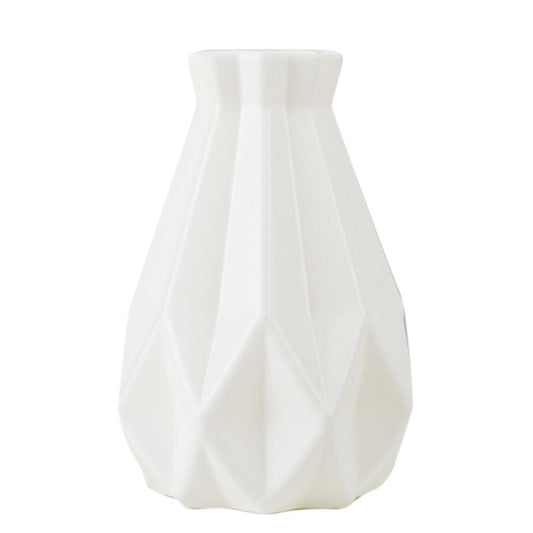 Flower Vase Plastic Vase Home Living Room Decoration Ornament,white