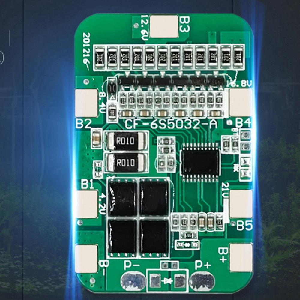 6s 12a 24v Pcb Bms 6packs 18650 Lithium Battery Protection Board