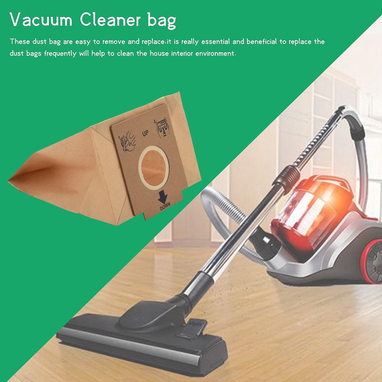 10 Pcs Dual Filter Dust Bag for Z1480 Zw1200-211 Zc1120b Zc1120r