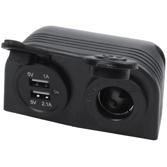 Dual Boat Caravan Usb Cigarette Lighter Socket Splitter 12v Charger