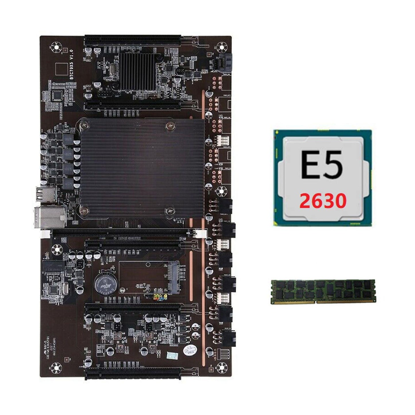 X79 H61 Btc Mining Motherboard Lga Ddr3 Support 3060 Graphics Card