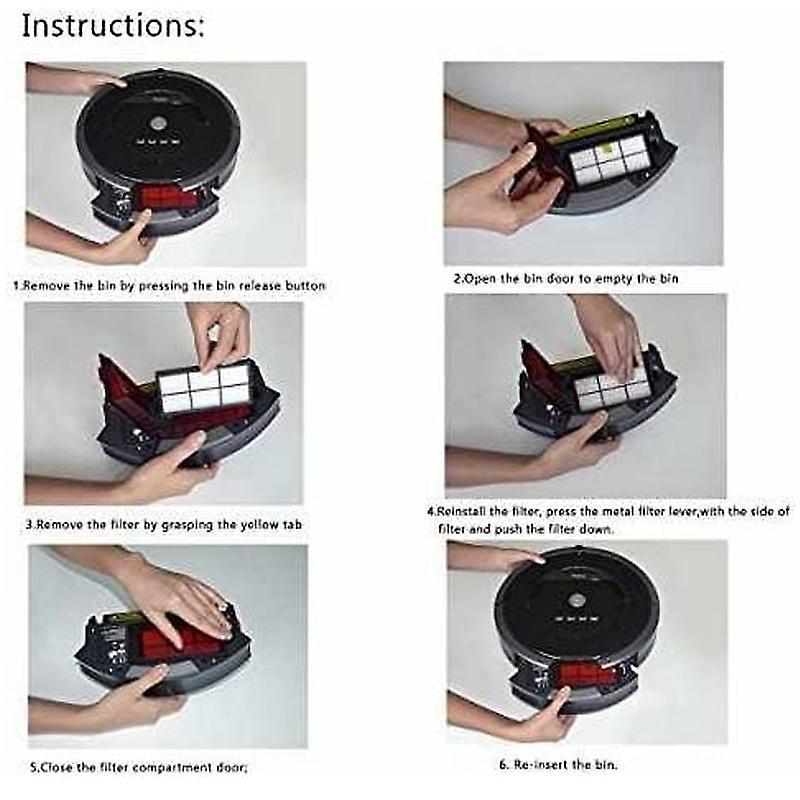 11 Pcs Hepa Filter for Irobot Roomba Filters for Vacuum Cleaner,kit