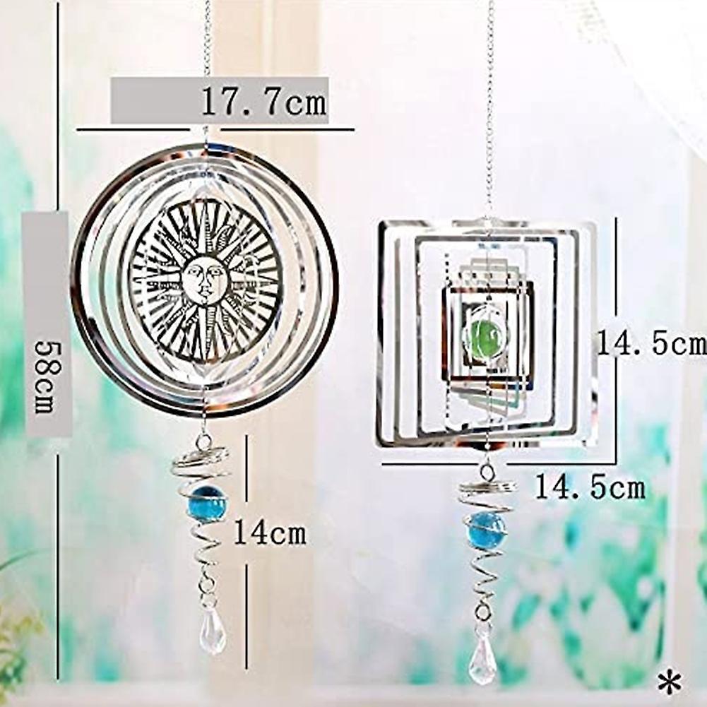 Stainless Steel Indoor and Outdoor Decoration Wind Chimes (sunflower)
