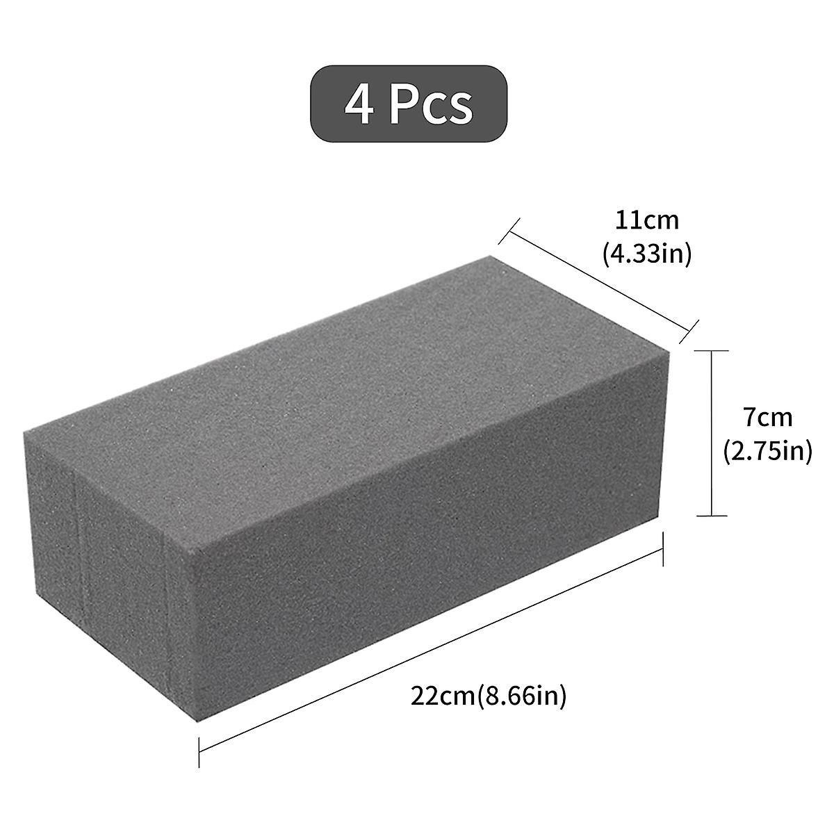 4pcs Dry Floral Foam for Artificial Flowers Wet Floral Foam Grey