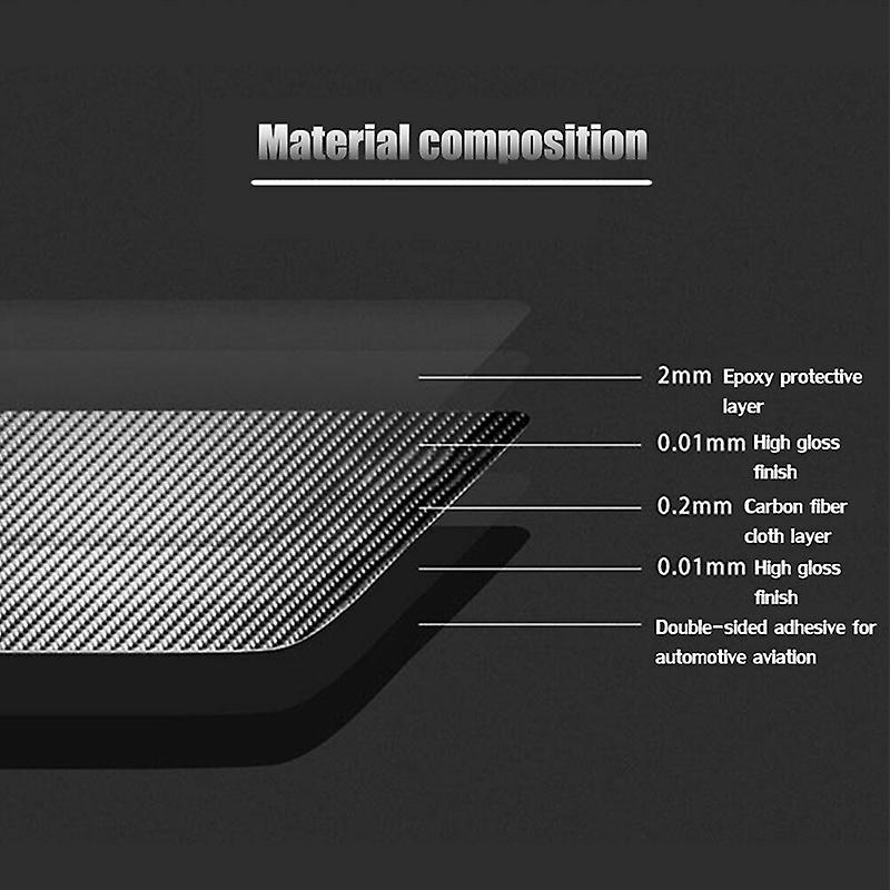 Car Interior Door Bowl Cover Trim Carbon Fiber Accessories