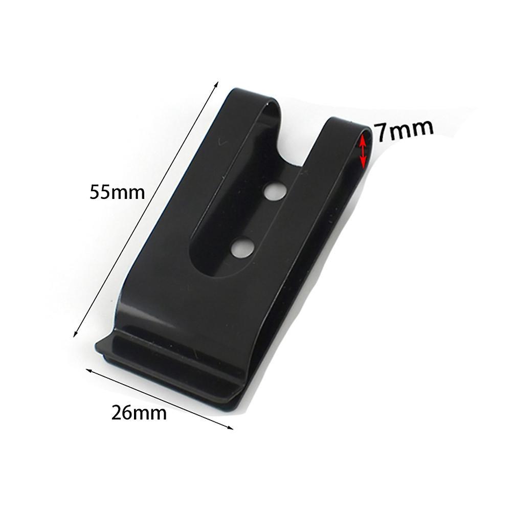 10pcs 56x25mm Double Holes Metal Spring Belt Sheath Clip Clasp