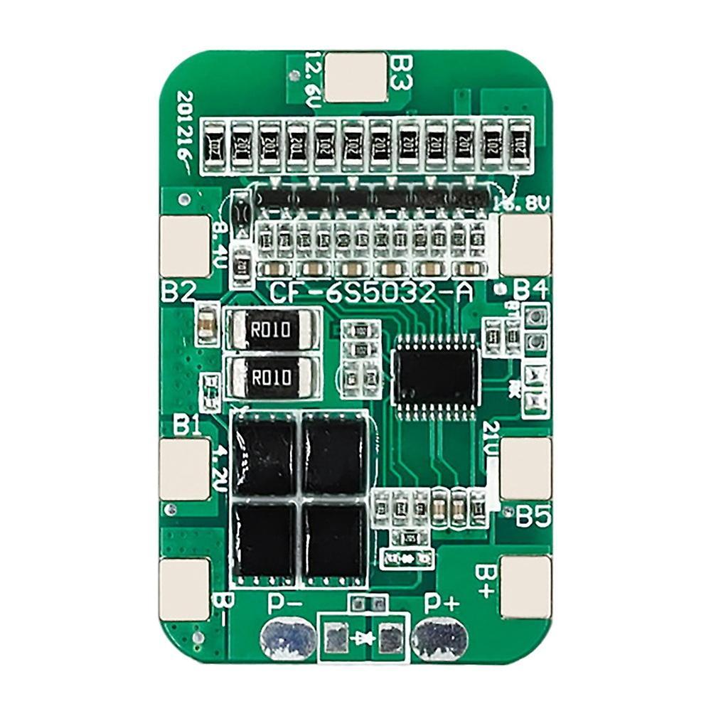 6s 12a 24v Pcb Bms 6packs 18650 Lithium Battery Protection Board