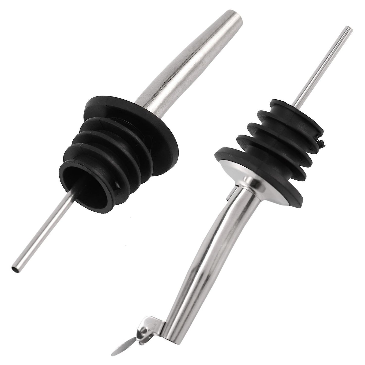 8 Pack Liquor Pour Spout Set Stainless Steel Olive Oil Bottle