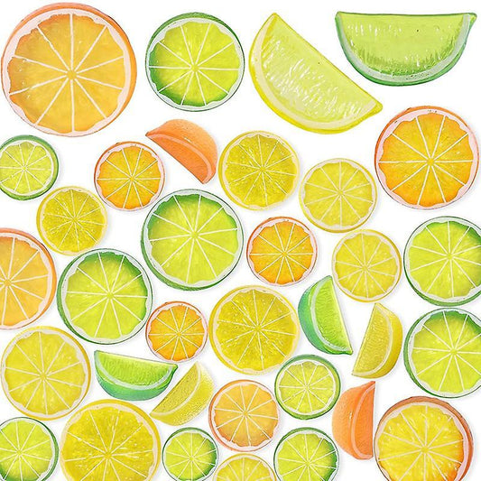 Simulation Lemon Slices Plastic Lemon Slice, Simulation Fake Lemons