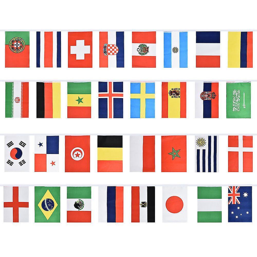 Russia World Cup Football Bunting National Flags Garland Party Decor