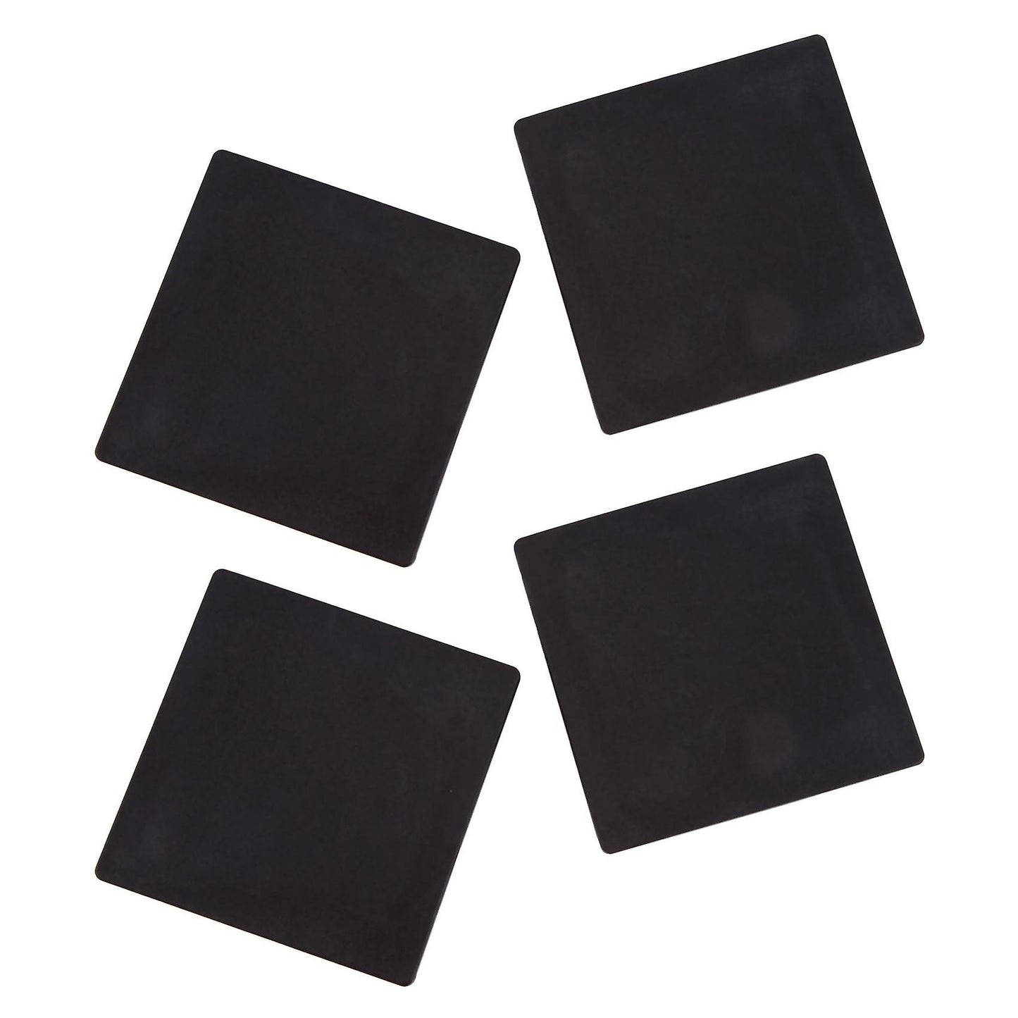 100mm X 100mm Plastic Ribbed Square End Caps Cover Tube Inserts 2 Pcs