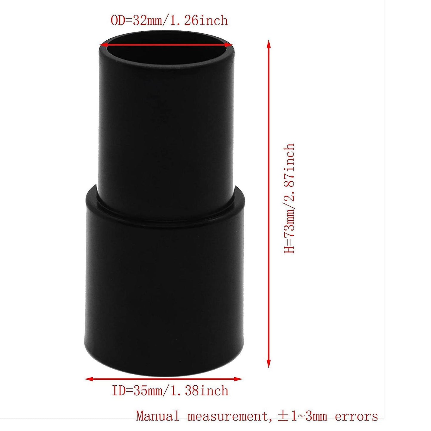 For Attachments 1.25inch Round Brush 1-3/8 Inch to 1-1/4 Inch Adapter