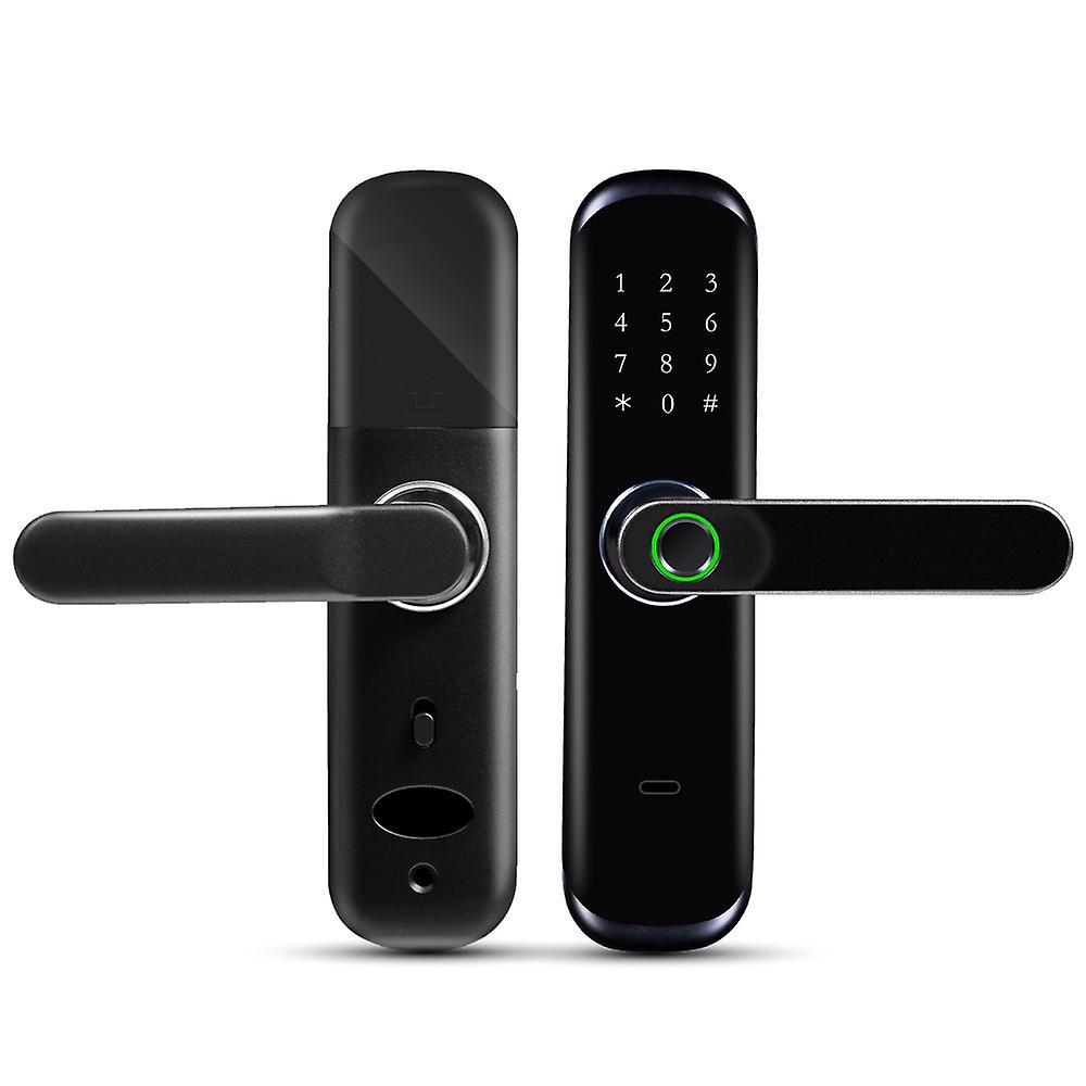 Bluetooth App Mobile Phone Remote Password Smart Door Lock Black