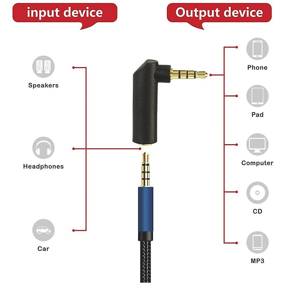 10 Pcs Audio Adapter,3.5mm Male to Female Gold-plated Jack Adapter