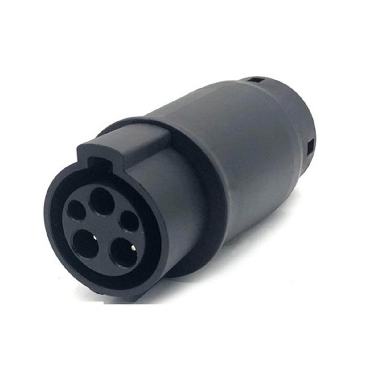 Evse Ev Adaptor 32a J1772 Type 1 to Type 2 Plug Ev Adapter