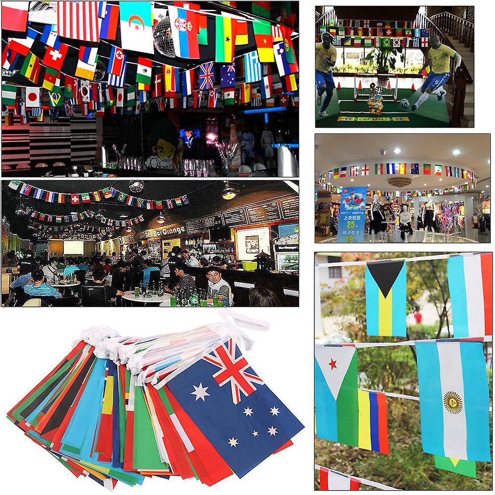 Russia World Cup Football Bunting National Flags Garland Party Decor