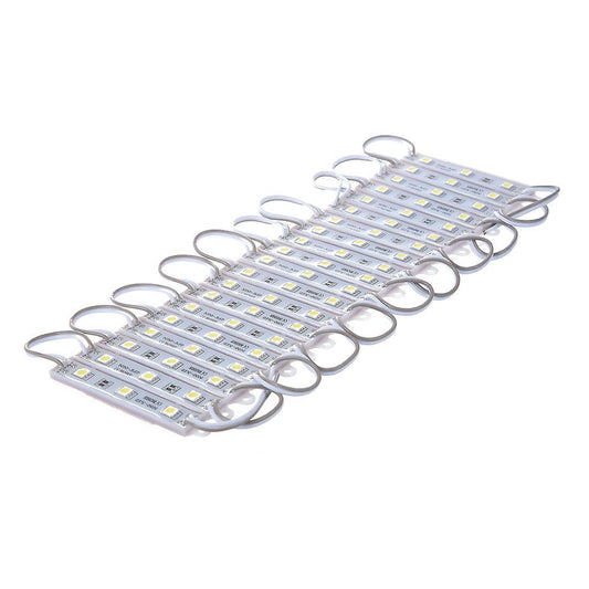 20pcs 5050 Smd 3-led Module White Waterproof Modules 12v