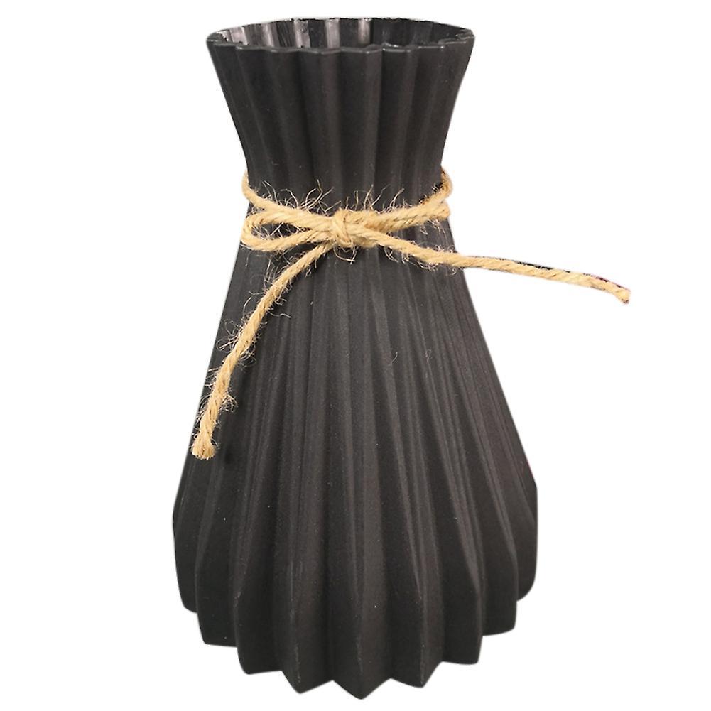 Plastic Aimulation-ceramic Flower Vase Wedding Home Decorations,black