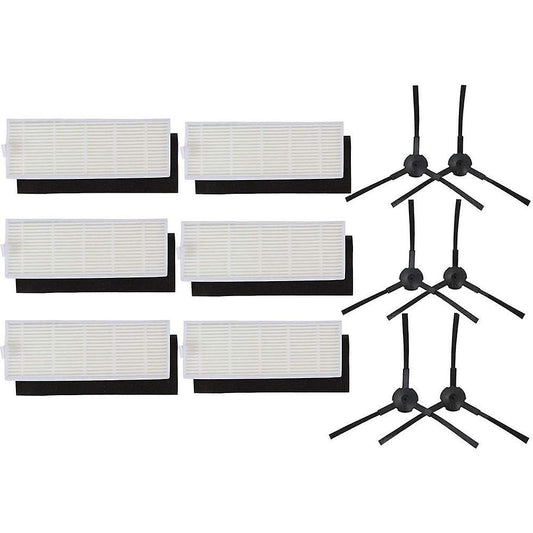Hepa Filter Side Brushes for Ilife A6 A4s A4 Robot Vacuum Cleaner
