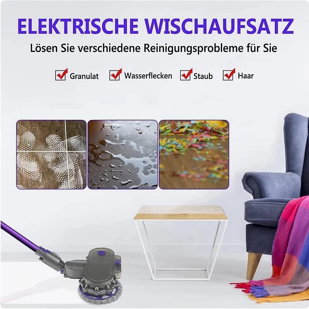 Electric Wet Dry Mopping Head for Dyson V12 Digital,v10 Slim Cordless