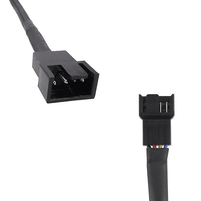 4pcs 4 Pin Pwm Fan Extension Power Cable Connector Case Cables
