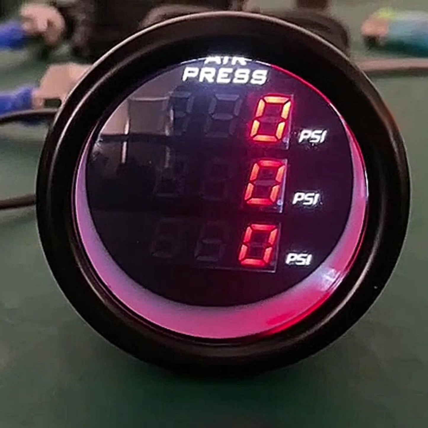 Air Pressure Gauge with 1/8npt Electrical Sensors Red Led 2meters