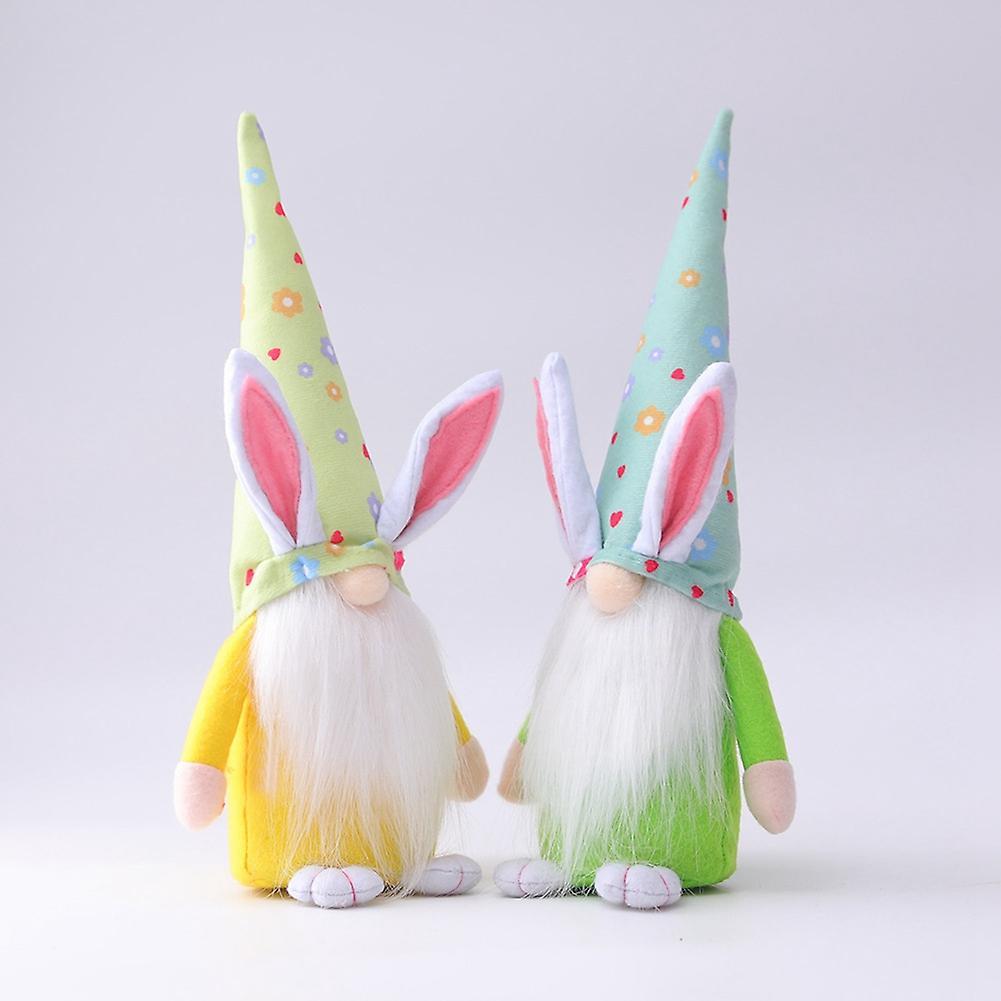 Easter Faceless Gnome Rabbit Doll for Spring Party Decor for Home-b